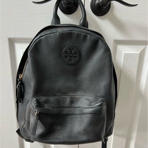 Tory Burch Tea Pebbled Black  Backpack